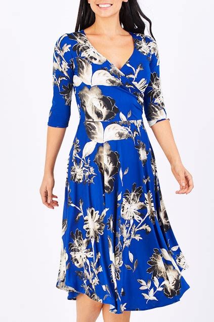 Leina Broughton Stella Reversible Dress Womens Calf Length Dresses At