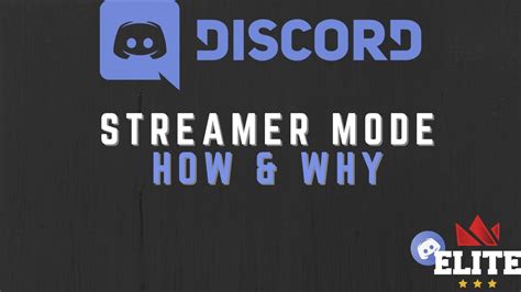 How To Set Up Streamer Mode In Discord Discord Tips Youtube