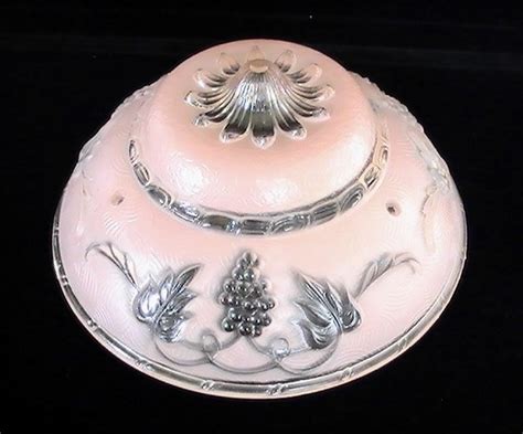 Call central shade & glass in yonkers ny for a free quote and more info on mirage screens. Glass Lamp Shade Pink Grapes Art Deco 1930's 3 Hole ...