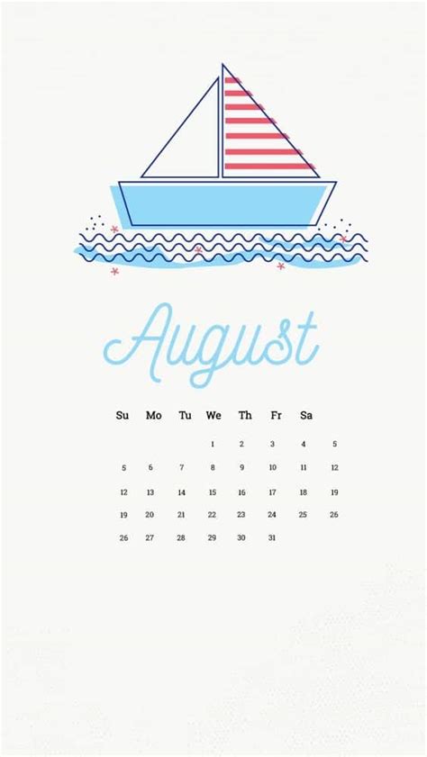 August 2018 Calendar With Holidays Usa Uk Canada India Oppidan