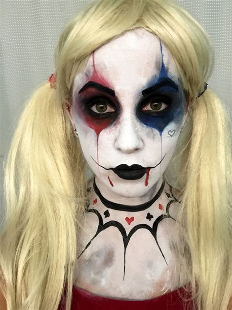 Ericas Diy Work Harley Quinn Face Paint