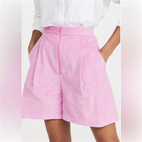 Rachel Comey Shorts Rachel Comey Cord Bandini High Rise Pink Shorts