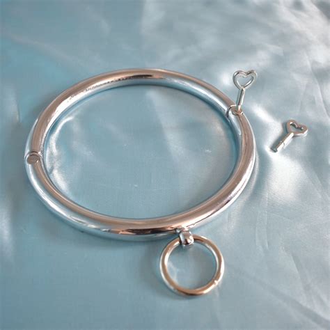 Abschließbarer Metall Halsreif Mit O Ring Halsband Bondage Fetisch Halskorsett Ebay