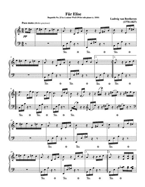 Für Elise Woo 59 Beethoven Ludwig Van Imslp Free Sheet Music Pdf