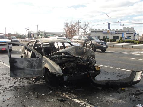 Car Fire on Sunrise Highway | Massapequa, NY Patch