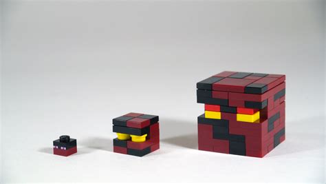 Lego Minecraft Magma Cubes Minifig Scale See How To Buil Flickr