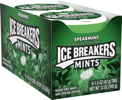 ICE BREAKERS Mints Spearmint Sugar Free 1 5 Ounce Containers Pack