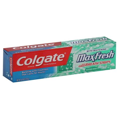 24 Pack Colgate Max Fresh Toothpaste With Mini Breath Strips Clean