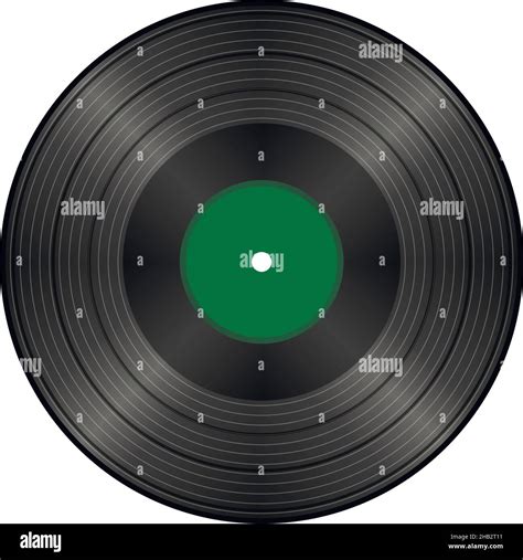 Black Vintage Vinyl Record Vector Illustration Stock Vector Image