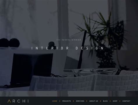 Archi Interior Design WordPress Theme 1180x906 