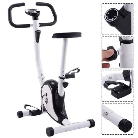 shop goplus exercise bike stationary cycling fitness cardio aerobic equipment gym black free