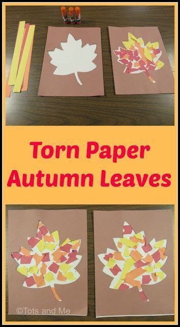 Littles Learning Link Up October 9 2018 Torn Paper Autumn Leaves