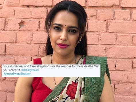 Swara bhaskar is an indian actress who works in the hindi film industry. Swara Bhaskar anti-CAA speech Delhi Violence: Twitter ...