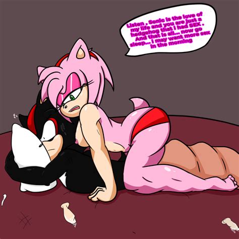 Rule 34 After Sex Amy Rose Anthro Big Breasts Bodily Fluids Breasts