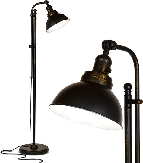 Brightech Dylan Industrial Floor Lamp For Living Rooms And Offices