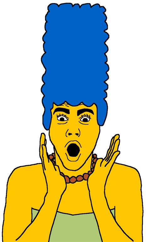 Soybooru Post 46709 Arm Blue Hair Cartoon Clothes Eyelashes Hair Hand Marge Simpson Necklace