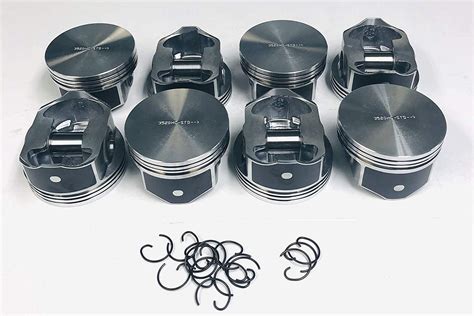 Silvolite Hypereutectic Flat Top Pistons Compatible With