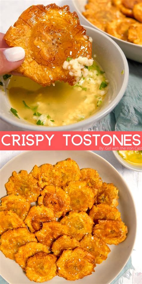 These Homemade Crispy Tostones With Garlic Butter Dipping Sauce Are The Best Snack Or Appe