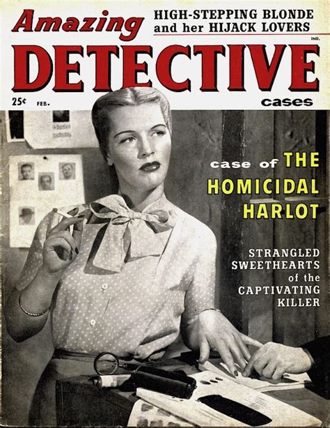 Amazing Detective Cases February Xx Detective Magazine Cover Harlot