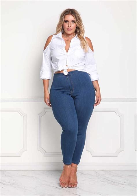 Plus Size Clothing Plus Size High Rise Skinny Jeans Debshops Plus
