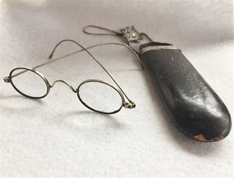 Victorian Eyeglass Chatelaine With Silver Spectacles Etsy