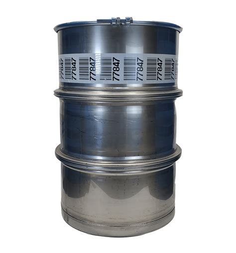 55 Gallon Used Stainless Steel Barrel Open Head