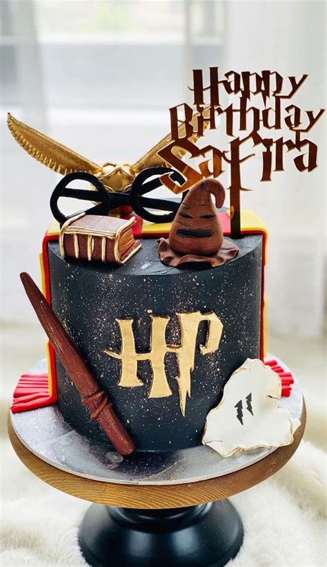 3 Black Harry Potter Cake And Gryffindor House Birthday Is Always A