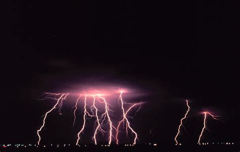 Purple Thunder Storm During Nighttime · Free Stock Photo