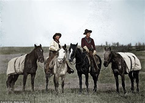 Old West In Color Colorized Pictures Of Cowboys From The Late 19th To