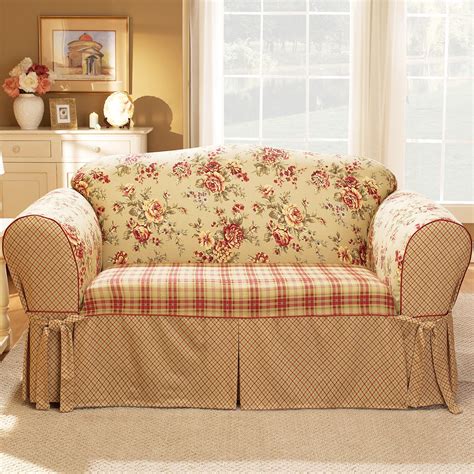 Besides good quality brands, you'll also find plenty of discounts when you shop for corner sofa slipcover during big sales. Sure Fit Sofa Slipcovers - Country Floral | Shop Your Way ...