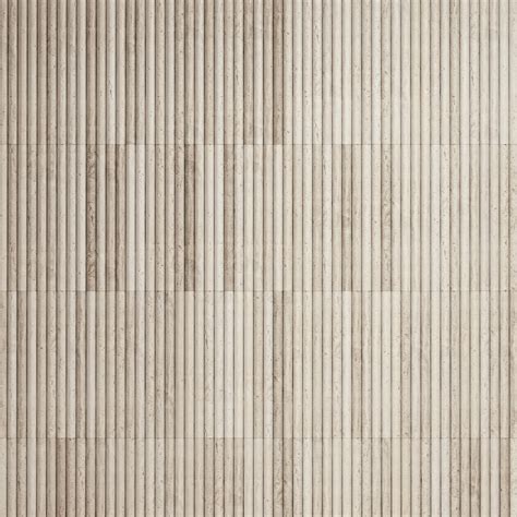 Romano Fluted Travertine Stone Mosaic Wall Tile Lusso