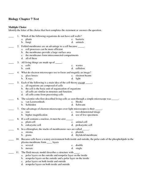 18 Miller Levine Biology Worksheets Answers
