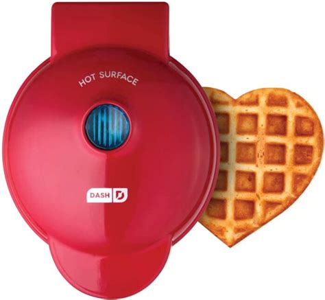 You Can Get A Heart Shaped Mini Waffle Maker So You Can Spread Love