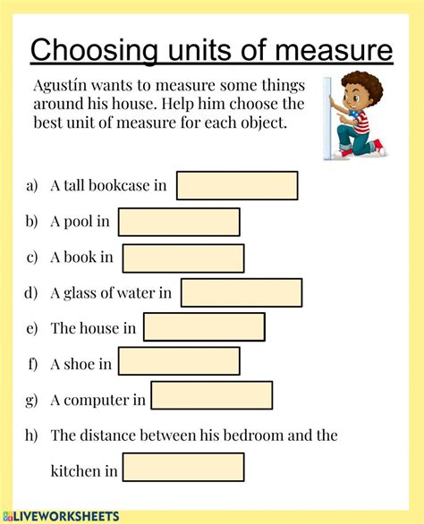 Choose Appropriate Units To Measure Length Worksheet