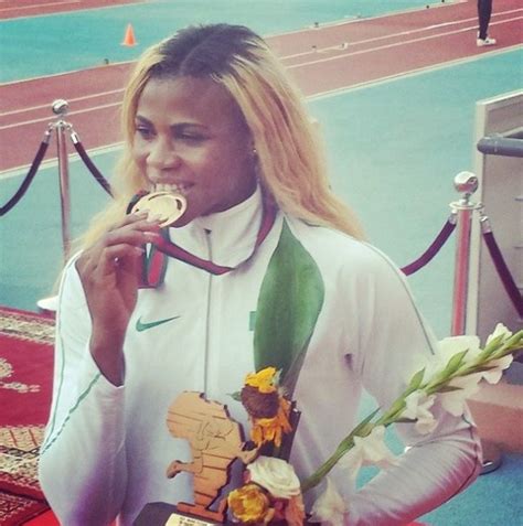 Find the perfect blessing okagbare stock photos and editorial news pictures from getty images. She's on Fire! Blessing Okagbare Wins Gold in 100m Race at ...