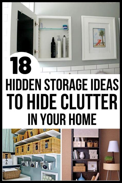 18 Clever Hidden Storage Ideas To Hide Clutter Storage Hacks Diy
