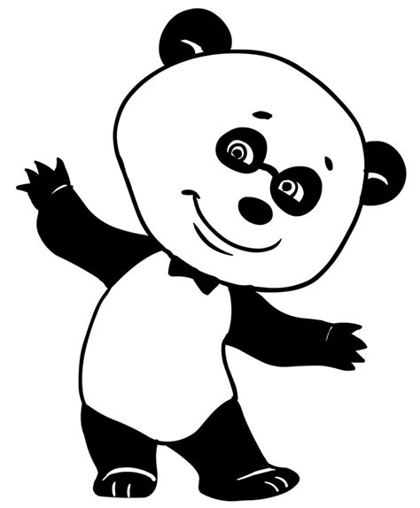 Disegno Da Colorare Dellorsetto Panda Amico Di Masha E Orso Coloriamo