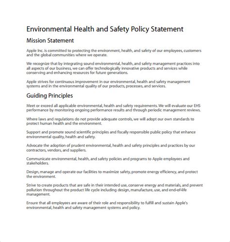 Health and safety policies commonly exist as a body of regulations that are defined at the level of government and are. FREE 12+ Health and Safety Policy Templates in Google Docs ...