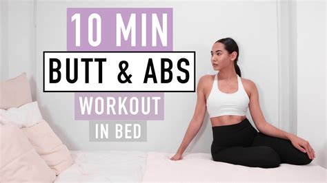 Butt And Abs Workout In Bed Booty Thighs And Abs At Home Youtube