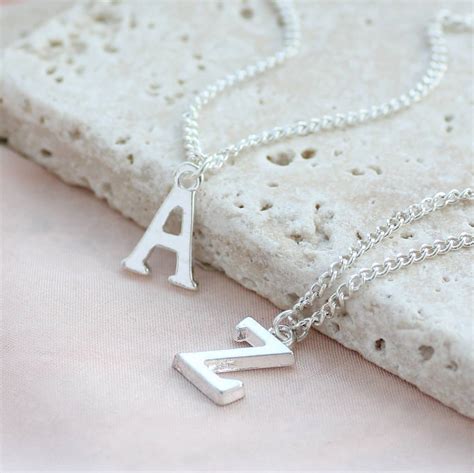 Silver Plated Alphabet Charm Necklace By Joy By Corrine Smith