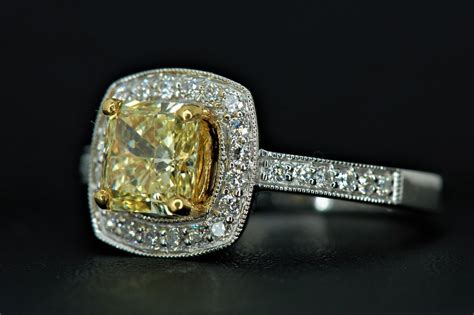 Natural Fancy Yellow Diamond Ring Deboscq Fine Jewelry