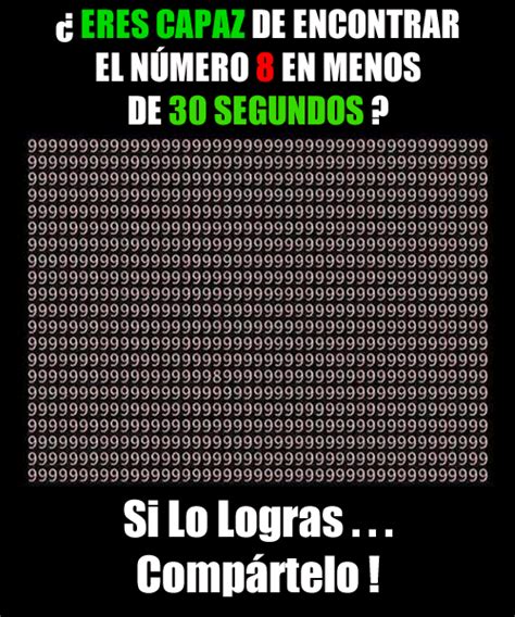 Usa el lógico y el razonamiento deductivo. El Reto Del 8 - Mega Memeces | Acertijos visuales, Acertijos mentales, Juegos mentales