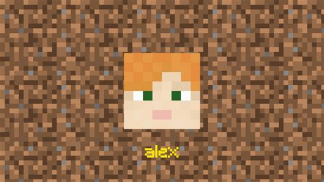 Minecraft Head Project 4 Alex 4k Ultra Hd Wallpaper Background Image