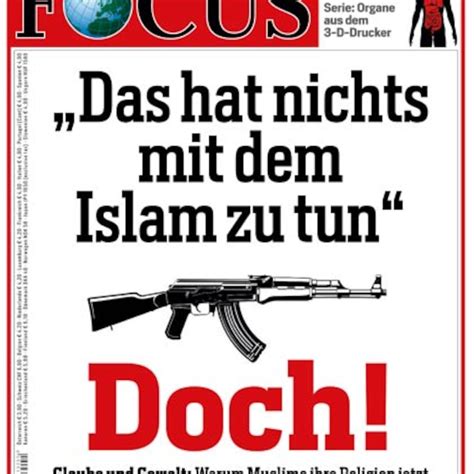 Focus Titel „das Hat Nichts Mit Dem Islam Zu Tun Doch“ Magazin