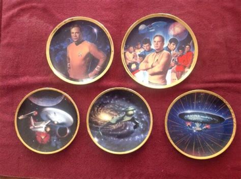 Star Trek Hamilton Collection 25th Anniversary Plates Captain Kirk Ebay
