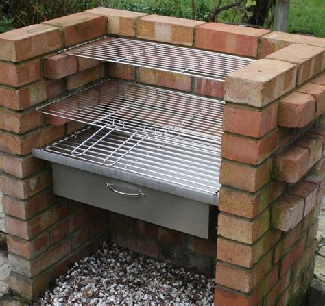The shape and design depends on the tastes of the owners. Brick DIY BBQ kit + Oven/Cupboard Attachment SS104E ...
