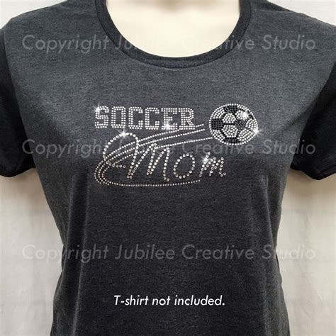Soccer Mom Iron On Rhinestone Transfer