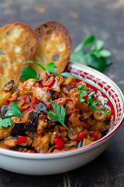 This last word sounds most like the italian word for eggplant, which is melanzana (plural: Easy Caponata Recipe, Sicilian-Style | The Mediterranean Dish