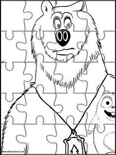 Click on the colouring page to open in a new window and print. Actividades imprimibles Puzzles recortables Grizzy y los ...
