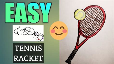 How To Draw A Tennis Racket Step By Step For Beginners Easy Tennis